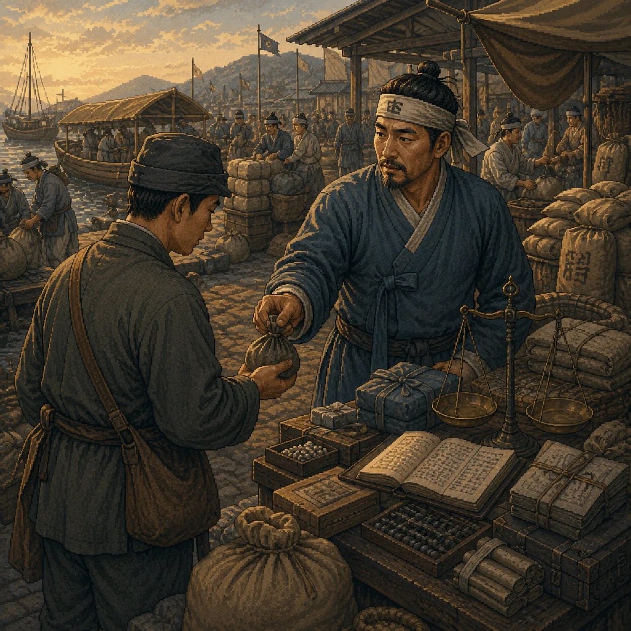 따뜻한 불빛 아래 독립운동의 기반을 마련한 군자금 상인